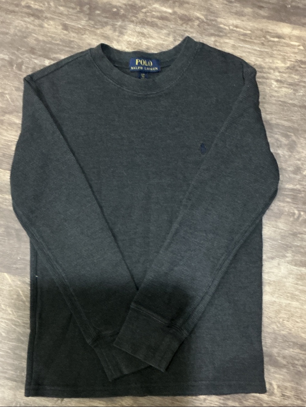 Polo by Ralph Lauren Dark Gray Waffle Thermal Long-Sleeve Shirt
